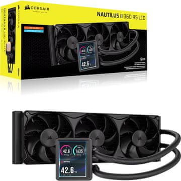 slomart Corsair NAUTILUS II 360 RS LCD vodno hlajenje z zaslonom