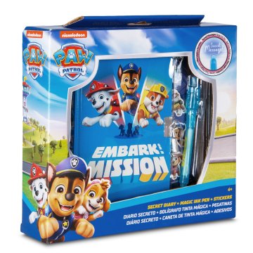 slomart Kids Euroswan Psi Patrol dnevnik z "čarobnim" peresom
