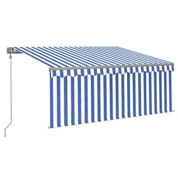 Vidaxl Električna tenda z LED-lučkami in senzorjem 3,5 x 2,5 m