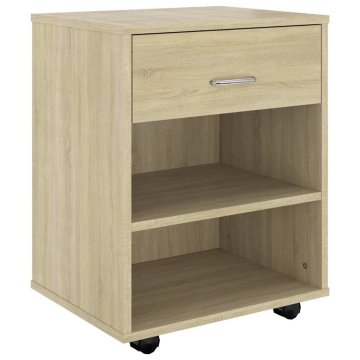 Vidaxl Omarica na kolesih 46x36x59 cm iverna plošča