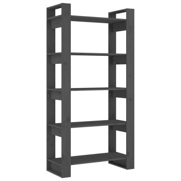 Vidaxl Knjižna omara/pregrada 80x35x160 cm trden les