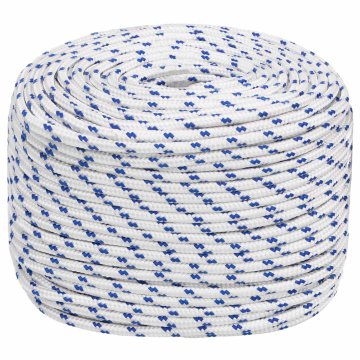 Vidaxl Večnamenska uporabna vrv 6 mm 250 m Bela in modra PP