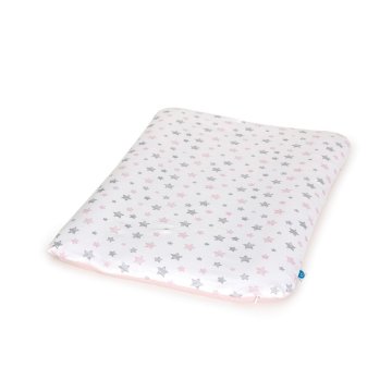Ceba Baby Prevleka za mehko previjalno podlogo (50x70) 2 kosa Grey Stars+Pink Stars
