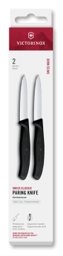 Victorinox Swiss Classic komplet dveh nožev za lupljenje in obrezovanje, 8 cm, črna
