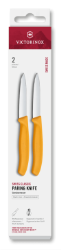 Victorinox Swiss Classic komplet dveh nožev za lupljenje in obrezovanje, 8 cm, rumena
