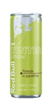 RedBull Winter, okus pistacija in jagodičevje, 250 ml