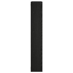 Vidaxl Stenska polica Črni hrast 103 x 17 x 102 cm Inženirski les