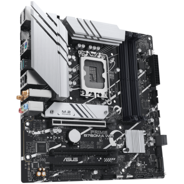 ASUS PRIME B760M-A WIFI LGA1700 mATX osnovna plošča - Intel B760, 4xDDR5, 2xM.2, 4xSATA, 2.5Gb LAN, WiFi 6, BT, 1xDP, 2xHDMI, Aura Sync