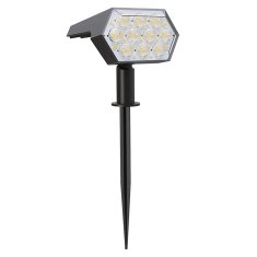 KJB Solarni vrtni reflektor 92 LED, hladna bela svetloba, 1 kos