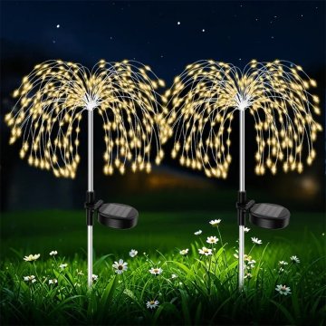 KJB Solarna vrtna dekorativna luč 120 LED, topla bela svetloba