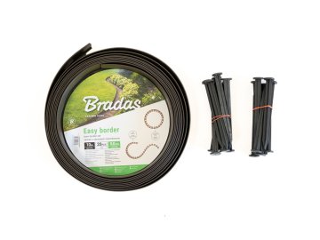 Bradas Nevidna ograja 2v1 10 m x 50 mm, rjava (vključno z žeblji)