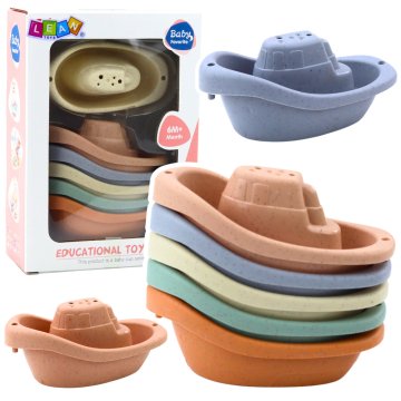 slomart LEAN TOYS Pastelne ladjice za kopanje (6 kosov)