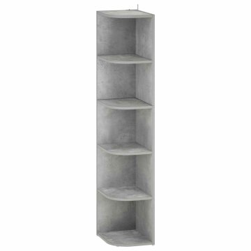 Vidaxl Kotna polica 5 ravni 25 x 31 x 131 cm Inženirski les