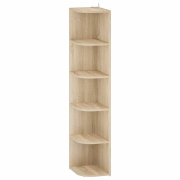 Vidaxl Kotna polica 5 ravni 25 x 31 x 131 cm Inženirski les