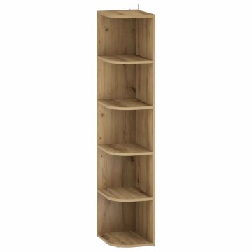 Vidaxl Kotna polica 5 ravni 25 x 31 x 131 cm Inženirski les