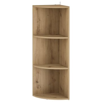 Vidaxl Kotna polica 3 ravni 41,5 x 41,5 x 107,5 cm Inženirski les