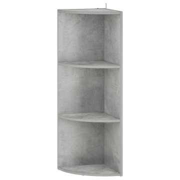 Vidaxl Kotna polica 3 ravni 41,5 x 41,5 x 107,5 cm Inženirski les