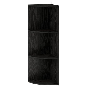 Vidaxl Kotna polica 3 ravni 41,5 x 41,5 x 107,5 cm Inženirski les