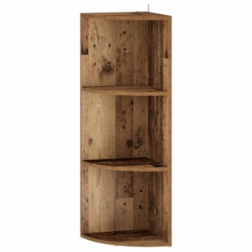 Vidaxl Kotna polica 3 ravni 41,5 x 41,5 x 107,5 cm Inženirski les