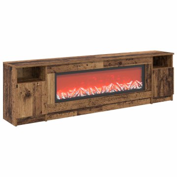 Vidaxl Električni kamin Star les 165 x 28,5 x 47 cm Inženirski les