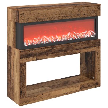 Vidaxl Električni kamin Star les 102 x 30 x 94 cm Inženirski les