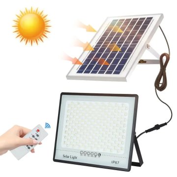 KJB Solarni LED reflektor 72 LED, daljinec in časovnik, IP67