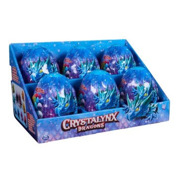 CrystaLynx Dragons upogljivi zmaji v jajcu