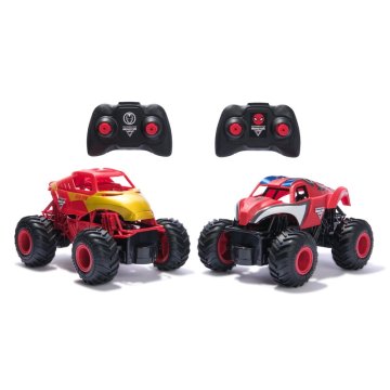 Monster Jam Spider-Man in Iron Man komplet RC pošastnih tovornjakov 1:24
