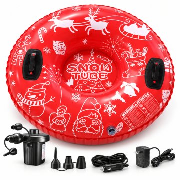 JOJOY® Napihljiva snežna tuba z ročaji SNOWRIDER + Električna pumpa ELECTRICPUMP | SNOWPUMPRED