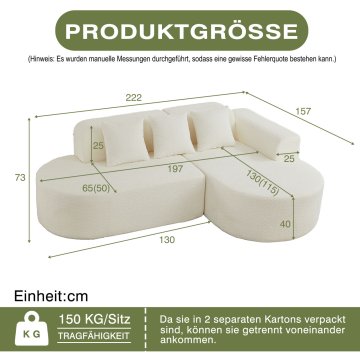 SONNENH Kavč, ženilja, bež, za dnevno sobo