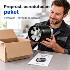 HOME & MARKER® Močan izpušni ventilator za čist zrak | VENTORIS 70x100 mm