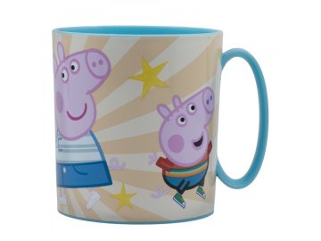 Stor Otroški plastični lonček Peppa Pig 390 ml – primeren za mikrovalovno pečico, 41204