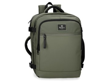 Joummabags Potovalni nahrbtnik za letalo za prenosni računalnik Pepe Jeans Dudley – zelen, 40 cm