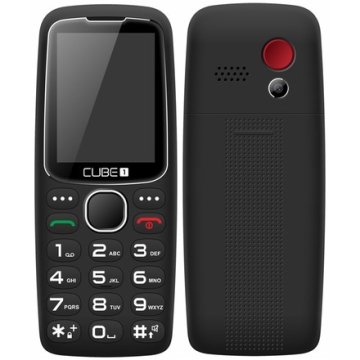 Cube Mobilni telefon 1 S300 Senior - črn