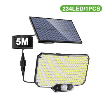 KJB Solarna stenska svetilka s senzorjem, 234 LED