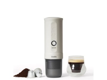 Outin Prenosni aparat za espresso Outin Nano 2 – biserno bela