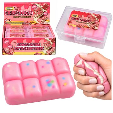 slomart LEAN TOYS Gnjecava čokolada Roza, 8 cm
