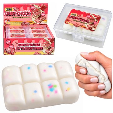 slomart LEAN TOYS Gnjecava čokolada Bela, 8 cm