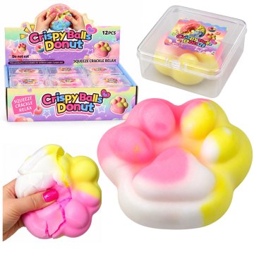 slomart LEAN TOYS Gnjecava mačja tačka, pastelna, 7,5 cm