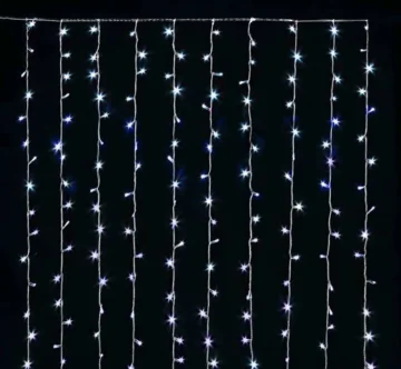 Multistore.si Novoletne lučke zavesa 300 LED, bela