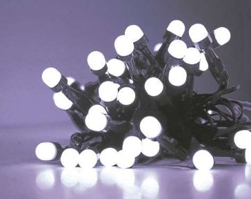 Multistore.si Novoletne LED lučke, 120 LED, bele, 6 m – zelena žica