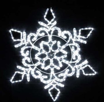 Multistore.si LED snežinka 80 × 80 cm, bela, zunanja