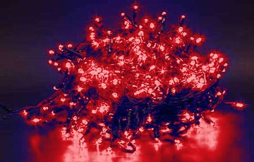 Multistore.si Novoletne LED lučke, 40 LED, rdeče, 2 m