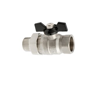 Hydroland Krogelna pipa za vodo Hydroland Tytan 1/2", s holandcem, notranji-zunanji navoj