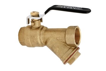 Hydroland Krogelni ventil za vodo Hydroland Tytan s poševnim filtrom 1/2", notranji-notranji navoj