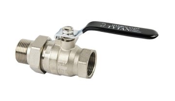 Hydroland Krogelni ventil Hydroland Tytan s holandsko matico in ročico 3/4", F-M