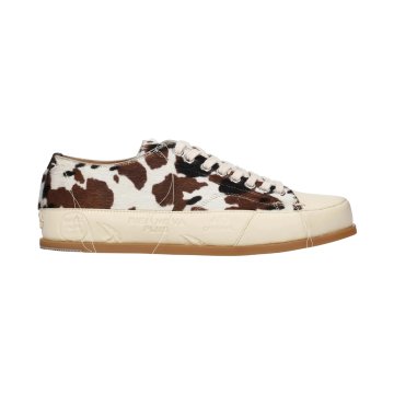 Premiata Vincent 015 8620 sneakersi moški usnjeni premium z vzorcem kravje dlake, teleče usnje, gumijast podplat, vezalke, do gležnja, velikost 42