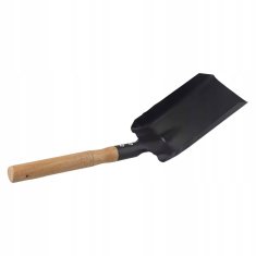 ER4 Kovinska lopatica z lesenim ročajem, dolžine 37 cm, za pometanje