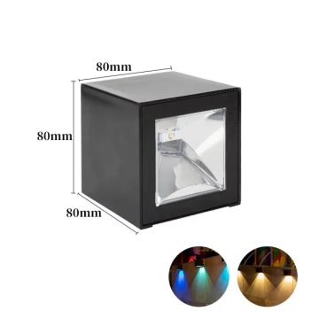 KJB Solarna stenska svetilka s svetlobnim senzorjem, IP65, topla bela in RGB