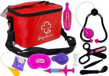 slomart LEAN TOYS Torba za zdravnika z dodatki in stetoskopom